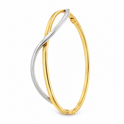 Pre Owned 9ct Two Tone Bangle ZB880